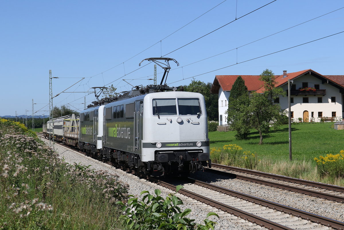 111 215 & 111 210 von  Rail Adventure  waren am 18. August 2019 bei Grabenst�tt in Richtung Salzburg unterwegs.