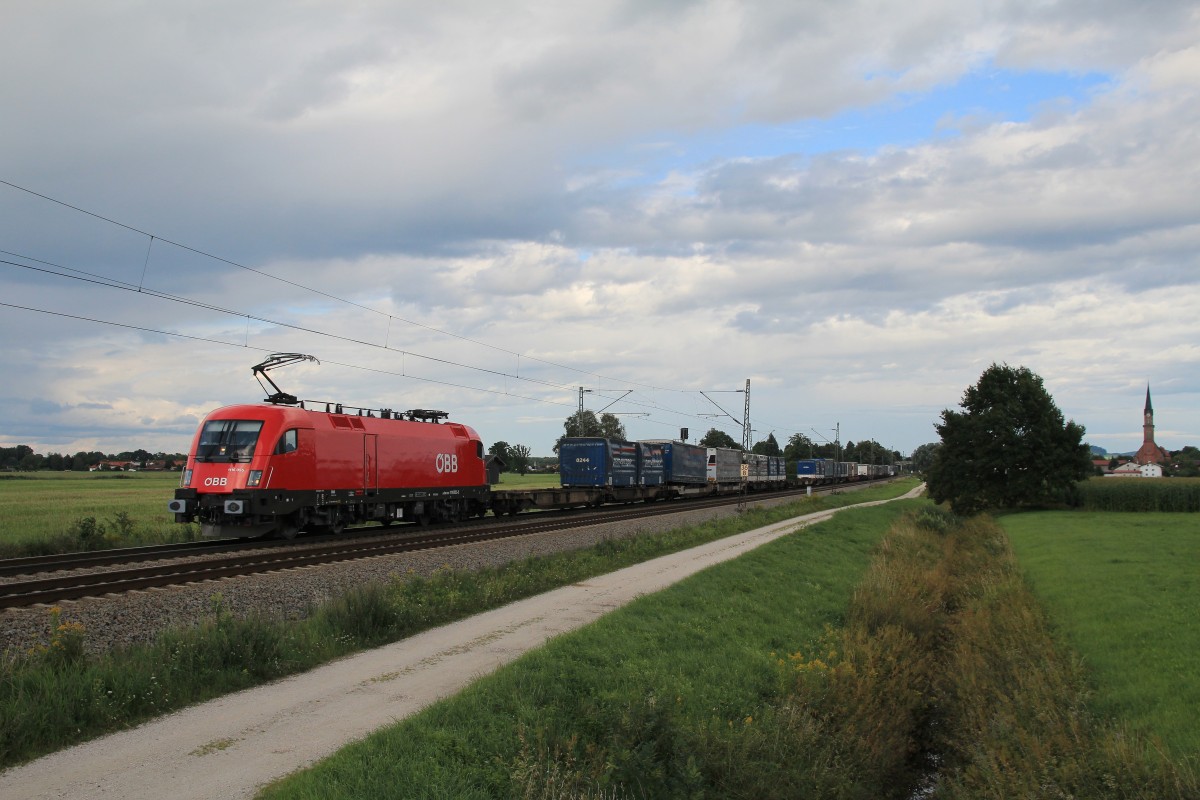 1116 055-5 am 15. August 2014 bei �bersee am Chiemsee.