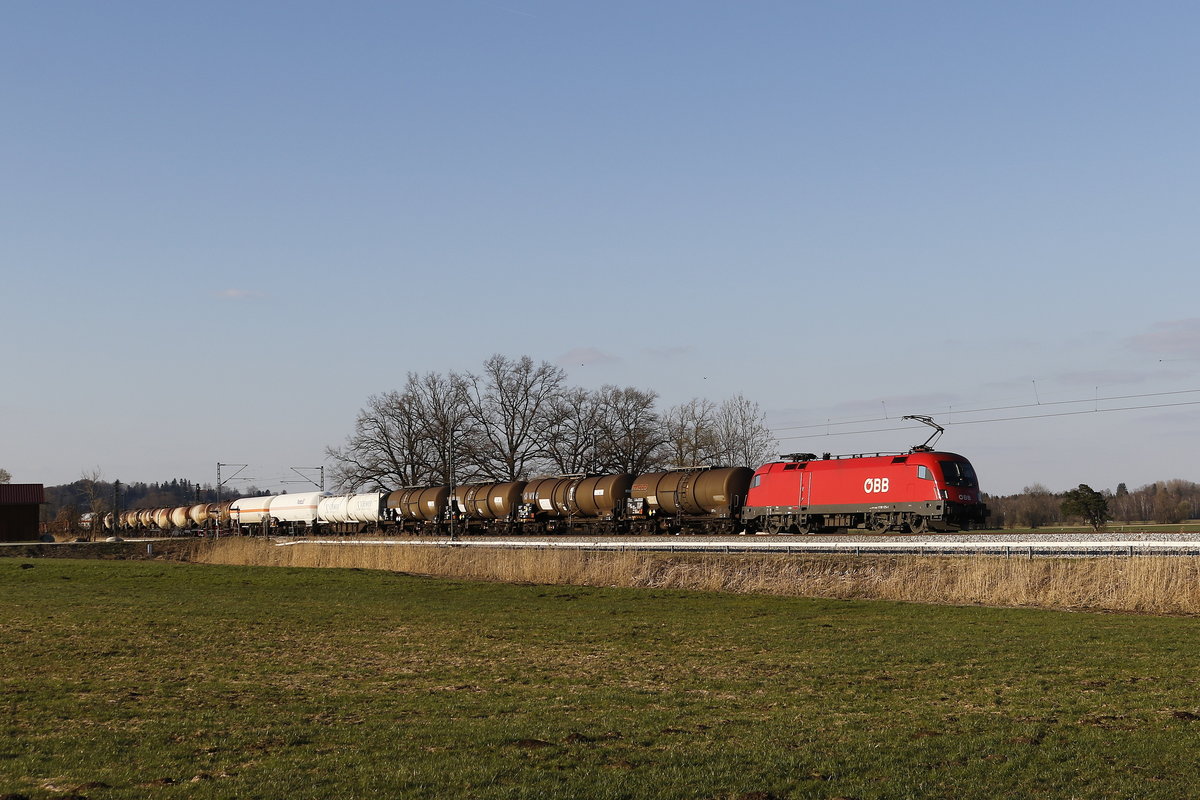 1116 175 war am 20. M�rz 2019 mit einem  Mischer  bei Bernau in Richtung Salzburg unterwegs.