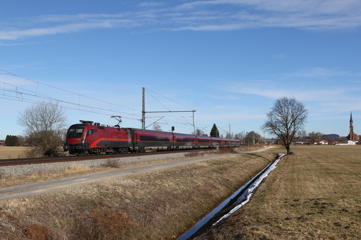 1116 234 war am 10. Februar 2026 bei �bersee am Chiemsee in Richtung Rosenheim unterwegs.