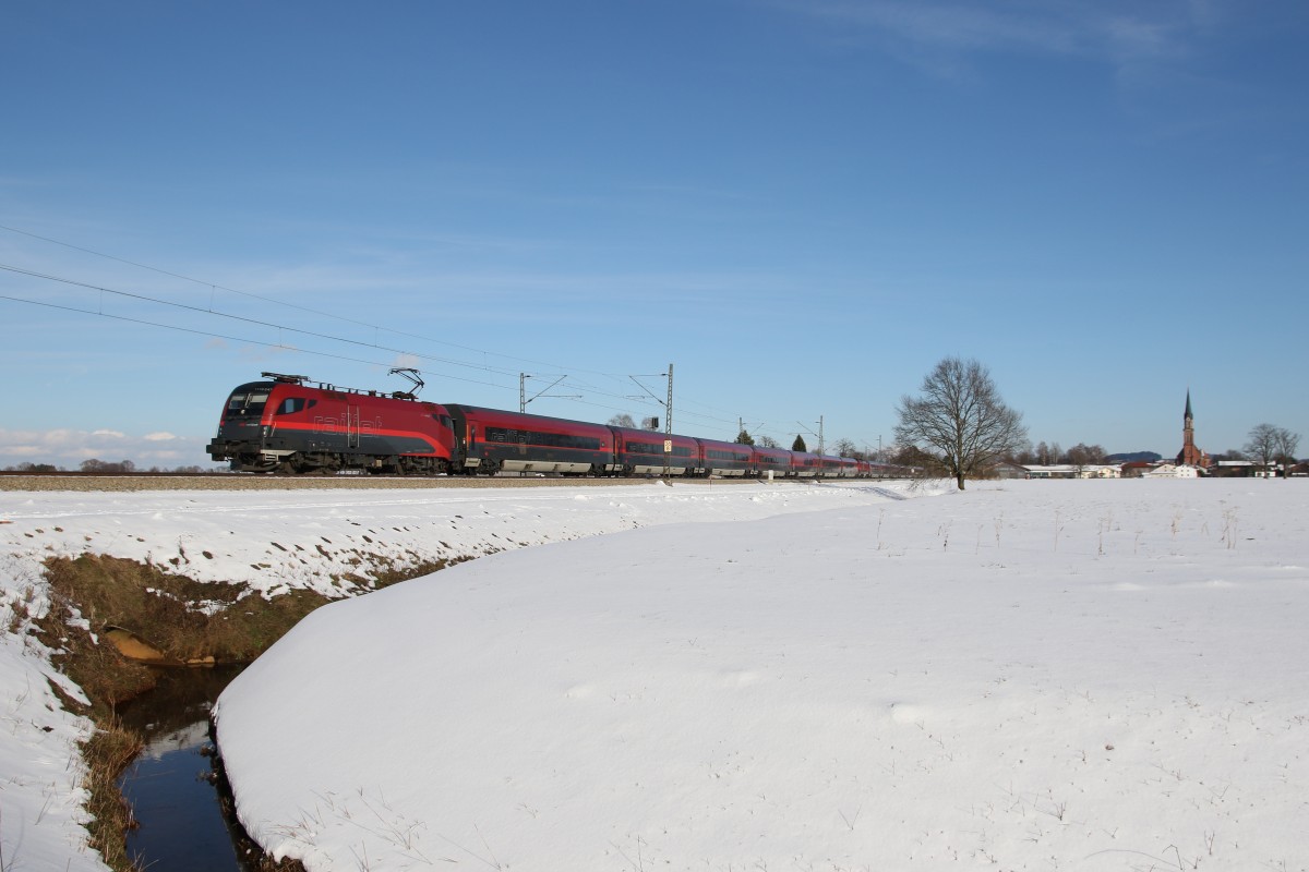1116 247-8 am 31. Januar 2015 aus Salzburg kommend bei �bersee.