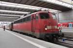 110 346-9 kurz nach der Einfahrt in den M�nchner Hauptbahnhof am 9.
