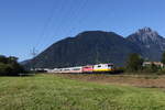 111 095 und 111 189 mit dem  IC K�nigssee aus Berchtesgaden kommend am 20. September 2025 bei Piding.