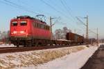 140 535-6 zog einen kurzen G�terezug in Richtung Rosenheim.