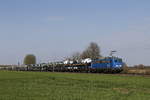 140 007 von  PRESS  mit einem Autozug aus Bremen kommend am 30.
