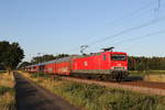 143 020 der  Mitteldeutschen Eisenbahn Gesellschaft  am 26. Juni 2020 bei D�rverden.