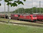 152 035-5 bei der Einfahrt in den Rangierbahnhof M�nchen/Nord am 3.