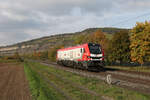 159 223 der  Lappwaldbahn  am 12. Oktober 2022 bei Th�ngersheim.