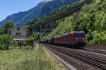 185 104 und 185 141 nordw�rts fahrend am 24.