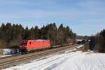185 202 mit einem Stahlzug auf dem Weg nach M�nchen am 27.