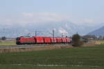 185 065 mit der  �bergabe  aus Traunstein kommend am 4.