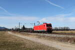 185 168 war mit einem  Stahlzug  am 10.