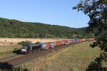 193 873 von  MRCE  mit einem Containerzug aus Gem�nden kommend am 6.