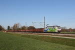 6193 774  20 Jahre Lokomotion  war mit einem Schrottzug in Richtung Freilassing unterwegs.