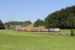 6193 777 von  LOKOMOTION  war mit einem Schrottzug am 26. Mai 2026 bei Axdorf im Chiemgau in Richtung Freilassing unterwegs.