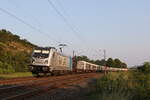187 347 mit einem Holzzug am 23.
