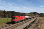 1016 023 mit einem gemischten G�terzug aus Salzburg kommend am 22.