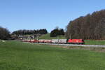 1016 028 mit einem gemischten G�terzug aus Rosenheim kommend am 8.