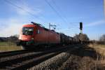 1116 270-8 mit einem gemischten G�terzug am 8.