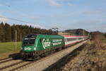 1116 021  G�sser-Bier  mit dem EC 112 aus Salzburg kommend am 12.