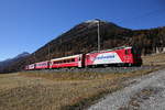 Ge 4/4 II 618  Berg�n  mit  Fly Edelweiss -Werbung am 31.