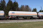 7814 065 (Zags) von  GATX  am 4. April 2025 bei Fuchsreut.